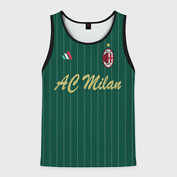 Майка-безрукавка мужская AC Milan: Green Form, цвет: 3D-черный