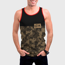 Майка-безрукавка мужская USYK Camo, цвет: 3D-красный — фото 2