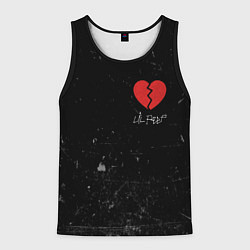 Майка-безрукавка мужская Lil Peep: Broken Heart, цвет: 3D-черный