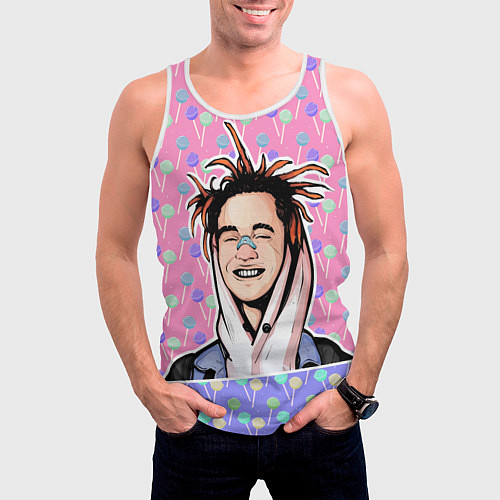 Мужская майка без рукавов GONE Fludd / 3D-Белый – фото 3