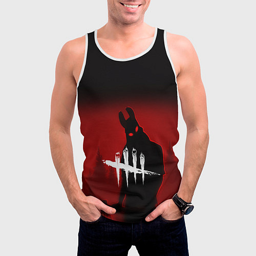 Мужская майка без рукавов Dead by Daylight / 3D-Белый – фото 3