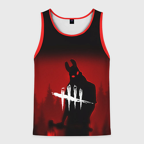 Мужская майка без рукавов Dead by Daylight / 3D-Красный – фото 1