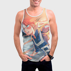 Майка-безрукавка мужская Моя геройская академия, цвет: 3D-белый — фото 2