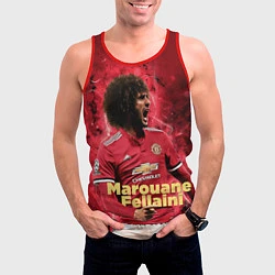 Майка-безрукавка мужская Marouane Fellaini, цвет: 3D-красный — фото 2