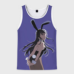 Майка-безрукавка мужская Senpai Girl, цвет: 3D-белый