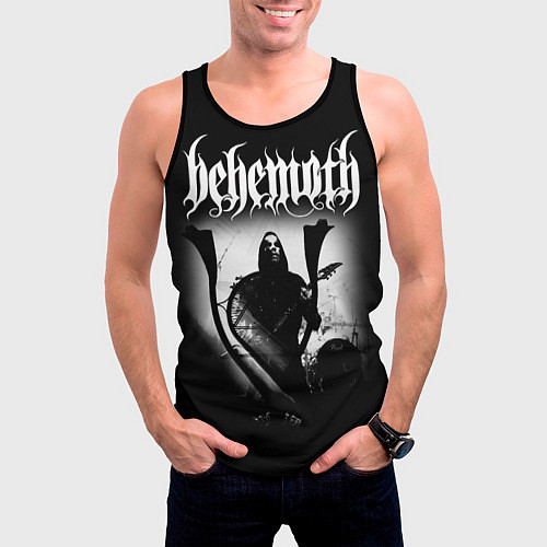 Мужская майка без рукавов Behemoth: Black Metal / 3D-Черный – фото 3