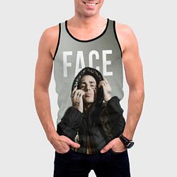 Майка-безрукавка мужская FACE: Slime, цвет: 3D-черный — фото 2