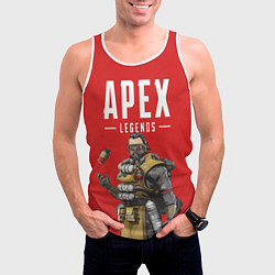 Майка-безрукавка мужская Apex Legends: Red Caustic, цвет: 3D-белый — фото 2
