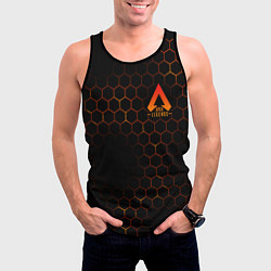 Майка-безрукавка мужская Apex Legends: Orange Carbon, цвет: 3D-черный — фото 2