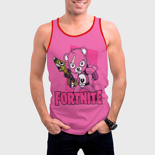 Мужская майка без рукавов Fortnite / 3D-Красный – фото 3