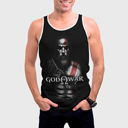 Майка-безрукавка мужская God of War, цвет: 3D-белый — фото 2