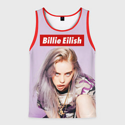 Майка-безрукавка мужская Billie Eilish: Bored, цвет: 3D-красный