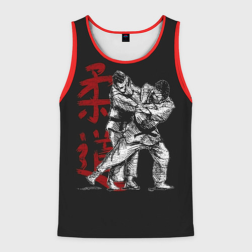 Мужская майка без рукавов Judo / 3D-Красный – фото 1