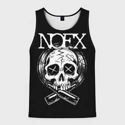 Майка-безрукавка мужская NOFX Skull, цвет: 3D-черный