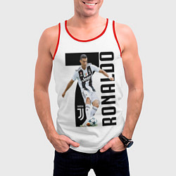 Майка-безрукавка мужская Ronaldo the best, цвет: 3D-красный — фото 2