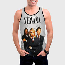 Майка-безрукавка мужская Nirvana, цвет: 3D-черный — фото 2