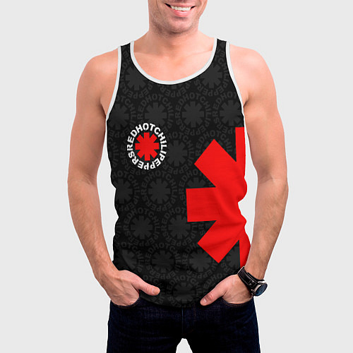 Мужская майка без рукавов RED HOT CHILI PEPPERS / 3D-Белый – фото 3
