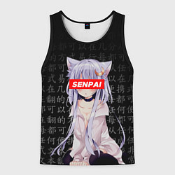 Майка-безрукавка мужская SENPAI ANIME, цвет: 3D-черный