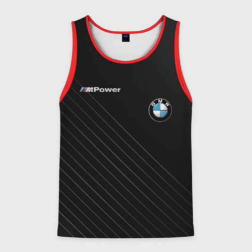 Мужская майка без рукавов BMW / 3D-Красный – фото 1