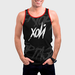 Майка-безрукавка мужская Сектор Газа - ХОЙ, цвет: 3D-красный — фото 2
