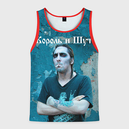 Мужская майка без рукавов Король и Шут / 3D-Красный – фото 1