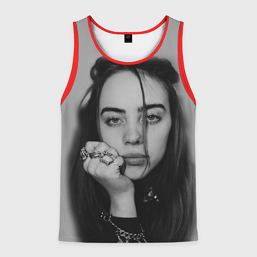 Мужская майка без рукавов BILLIE EILISH / 3D-Красный – фото 1