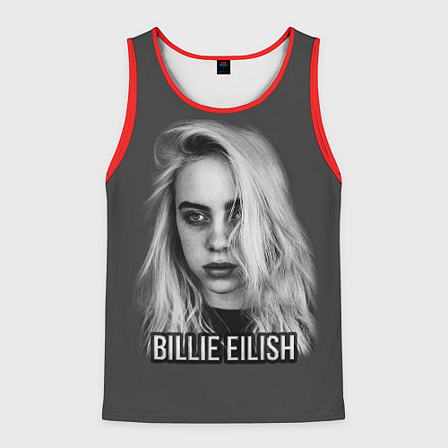 Мужская майка без рукавов BILLIE EILISH / 3D-Красный – фото 1