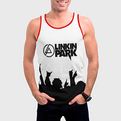 Майка-безрукавка мужская LINKIN PARK, цвет: 3D-красный — фото 2