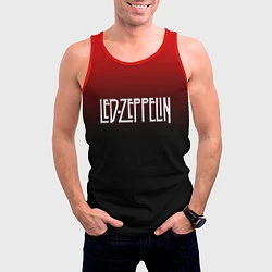 Майка-безрукавка мужская Led Zeppelin, цвет: 3D-красный — фото 2