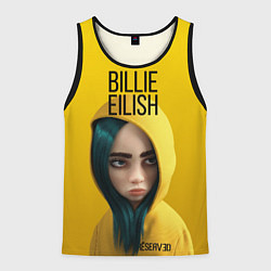 Майка-безрукавка мужская BILLIE EILISH: Yellow Girl, цвет: 3D-черный