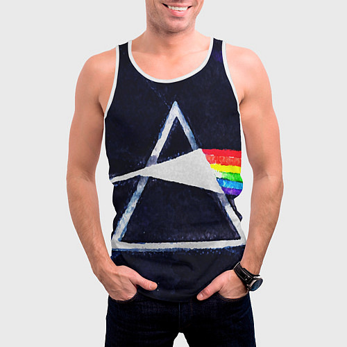 Мужская майка без рукавов PINK FLOYD / 3D-Белый – фото 3