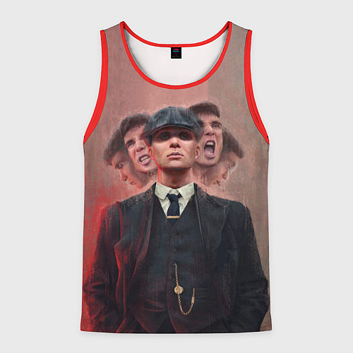 Мужская майка без рукавов Томас Шелби Peaky Blinders / 3D-Красный – фото 1