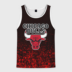 Майка-безрукавка мужская CHICAGO BULLS, цвет: 3D-белый