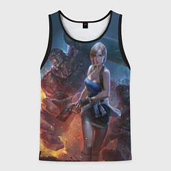 Майка-безрукавка мужская RESIDENT EVIL 3, цвет: 3D-черный