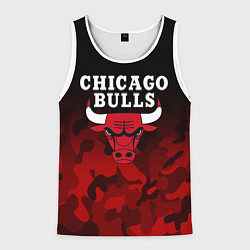 Майка-безрукавка мужская CHICAGO BULLS, цвет: 3D-белый