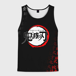Майка-безрукавка мужская KIMETSU NO YAIBA, цвет: 3D-черный