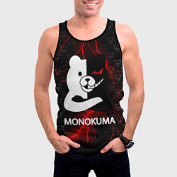 Майка-безрукавка мужская MONOKUMA, цвет: 3D-черный — фото 2