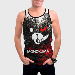 Майка-безрукавка мужская MONOKUMA, цвет: 3D-черный — фото 2