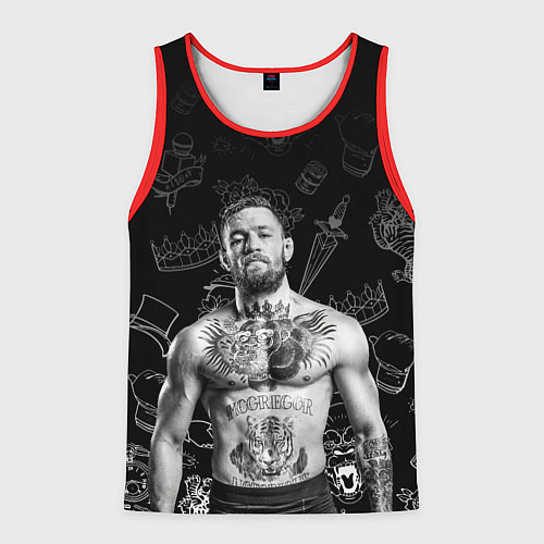 Мужская майка без рукавов CONOR McGREGOR / 3D-Красный – фото 1