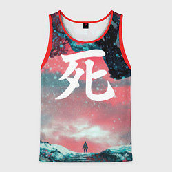 Майка-безрукавка мужская Sekiro shadows die twice, цвет: 3D-красный