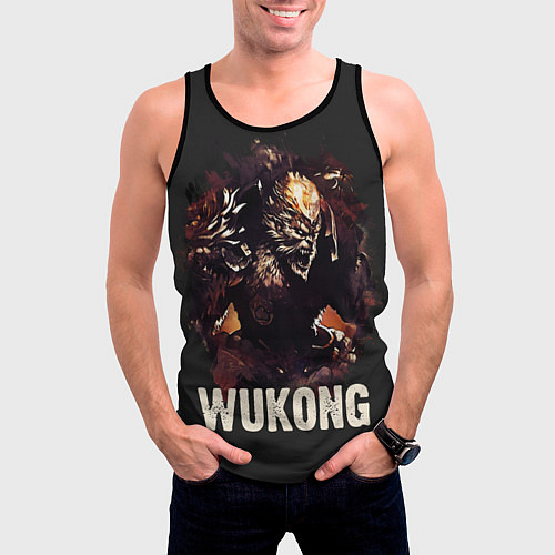 Мужская майка без рукавов Wukong / 3D-Черный – фото 3