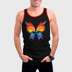Майка-безрукавка мужская Бабочка, цвет: 3D-красный — фото 2
