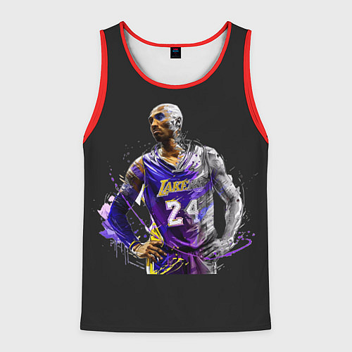 Мужская майка без рукавов Kobe Bryant / 3D-Красный – фото 1