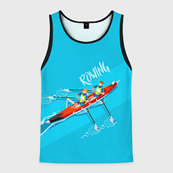 Майка-безрукавка мужская Rowers, цвет: 3D-черный