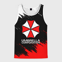 Майка-безрукавка мужская UMBRELLA CORP, цвет: 3D-белый