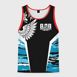 Майка-безрукавка мужская Камуфляж ВДВ, цвет: 3D-красный