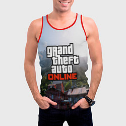 Майка-безрукавка мужская GTA Online, цвет: 3D-красный — фото 2