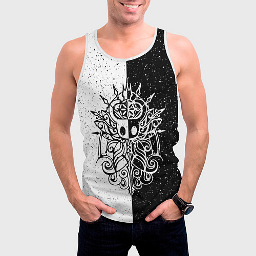 Мужская майка без рукавов Hollow Knight / 3D-Белый – фото 3