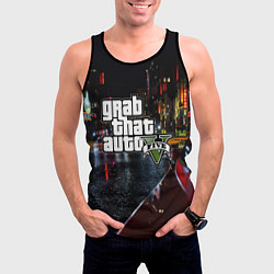 Майка-безрукавка мужская Grand Theft Auto V, цвет: 3D-черный — фото 2
