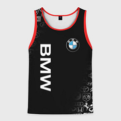 Майка-безрукавка мужская BMW, цвет: 3D-красный